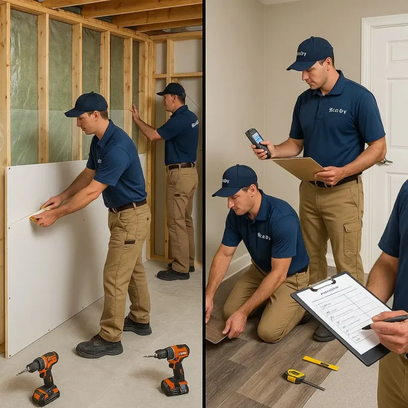 Repairs and Reconstruction process in Mosheim, TN
